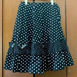 Polka dot gothic Lolita skirt